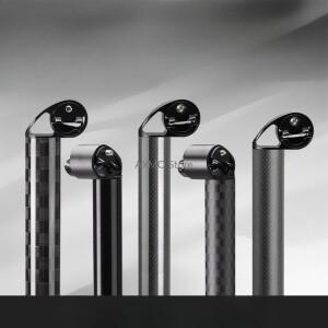 접이식 자전거 카본 파이버 시트포스트 31.8/33.9mm 브롬톤용 경량 고강도 액세서리