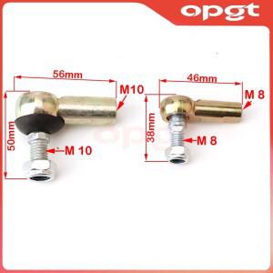 OPGT 1쌍 M8/M10 타이로드 엔드 키트 볼 조인트 산 49CC 50CC 전기 미니 소형 ATV 고카트 버기 쿼드 바이크