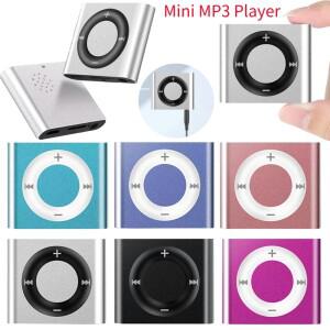 미니 소형 MP3 플레이어 금속 클립 온 스포츠 음악 방수 스피커 내장 180mAh