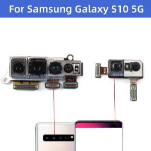 호환 갤럭시 호환 S10 5G SM-G977B G977N 교체 용 전면 후면 카메라 모듈 플렉스 케이블