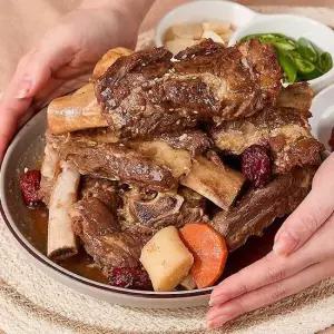 궁중식 대왕 소갈비찜 간장맛 1.2kg 3팩 왕갈비찜 소갈비 양념갈비찜 간편조리 밀키트