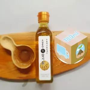 Bgr 국산 깔끔 저온착유 생 참기름 180ml