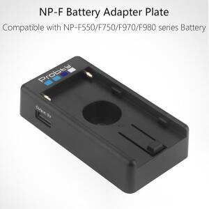 Probty DSLR 카메라 클램프 Sony NP-F  배터리용 어댑터 플레이트 8.4V/7.4V 출력 포트 DC 5.5x2.1mm