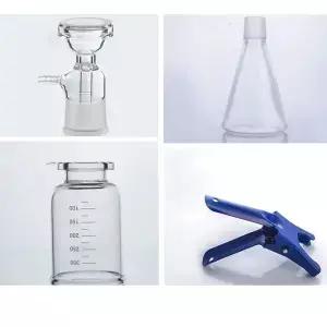 고무 튜브 유리 모래 코어 액체 솔벤트 필터 장치 실험실 장비와 1000mL 진공 여과