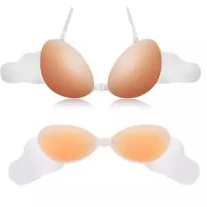 [하프클럽/셀럽하우스]2.2cm 실리콘 윙브라 붙이는브라 투명끈내장 웨딩촬영