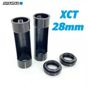SR SUNTOUR 프론트 포크 XCT 28mm 스탠션 튜브 와이퍼 씰 더스트 씰링 슬라이더 슬리브 내부 라이닝 가이드