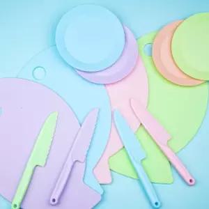 안전인증 유아칼 1+1 세트 어린이 아동 요리 빵칼 플라스틱 용소꿉장난칼 놀이 케익 장난감 엄마 아동용 키
