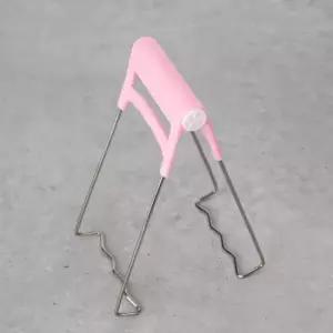 다용도 냄비 그릇 집게 핑크 뚝배기집게 실리콘집게 뚝배기집게 실리콘집게 냄비손잡이