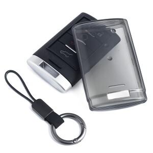 캐딜락 에스컬레이드 CTS SRX XTS ATS DTS STS 쉐보레 호환 코르벳용 슬림 자동차 키 케이스 커버 키체인