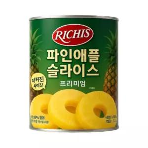 동서 리치스 파인애플 슬라이스 3kg x 1개