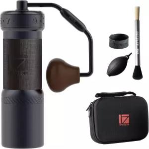 휴대용 케이스가 있는 1Zpresso K 수동 커피 그라인더 언 그레이 조립 일관성 그라인딩 스테인리스 원뿔형