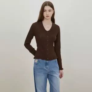 [롯데백화점]DEWL 스칼럽 카라 가디건 D262KSL038