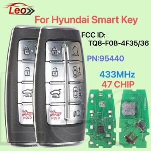 레오 PN:95440-T6011/DS010/AR011/T1200/T1210 433MHz 47CHIP 자동차 스마트 리모컨 키  호환 제네시스 G70