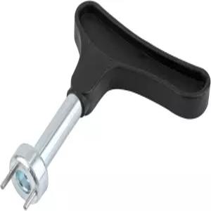 골프화용 스파이크 렌치 언 합금 교체용 도구 편안한 그립감을 갖춘 소프트스파이크 제거기 블랙