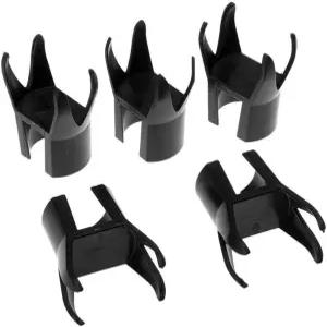 히스타 5Pcs 골프공 픽업 리트리버 퍼터 그립 핑거 고무 피커 도구 블랙