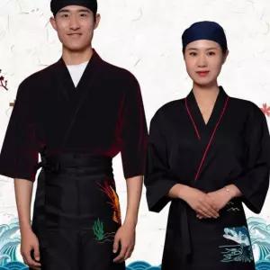 일식 반팔 주방 쉐프복 유니폼 위생
