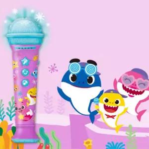 유아 상어가족 영어 동요 그림책 LED 마이크 장난감 아동 노래방 선물용 키즈
