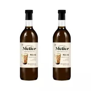 메티에 흑당 시럽 750ml x2개