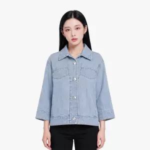 [샤트렌] 와이드 슬리브 데님 셔츠 여름 자켓_HCEMJK205