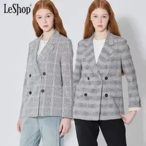 [르샵(LeShop)] 체크 린넨 자켓
