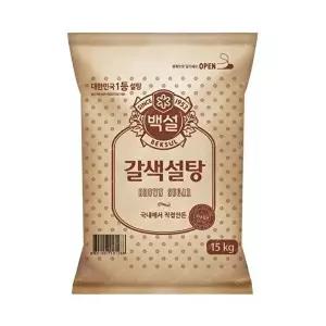 [CJ ENM]CJ 백설 갈색설탕 15kg