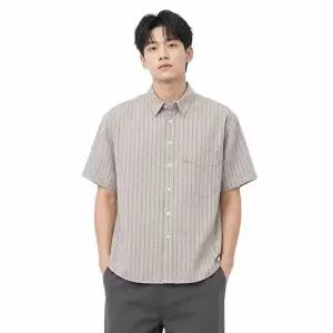 [NS홈쇼핑][리미드] 남성 린넨 오버핏 스트라이프 셔츠 NUI-SHH-STRIPE[36033662]