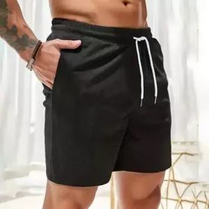 남자 밴딩허리 투아렉 골지 여름 반바지 오버 골지반바지 남성여름의류