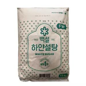 [가공식품센터(무)]CJ 백설 하얀설탕 15kg