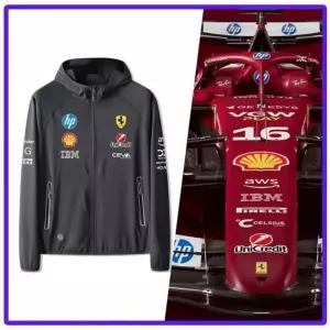 F1 레이싱 자켓 (벨벳 블루 기모 바이크 없음) 재킷 페라리자켓 후드 네이비