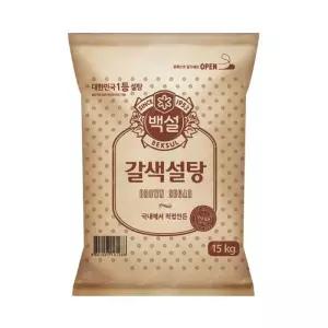 [가공식품센터(무)]CJ 백설 갈색설탕 15kg