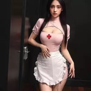 슬림메이드간호사 코레 섹시 망사 란제리 섹시슬립
