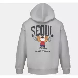 매장정품 언더아머 6014356 014 그레이 APAC 서울 후디 루즈핏 후드티 서울티 10