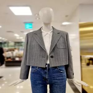 한정수량 씨씨콜렉트 헤링본 크롭 싱글자켓 C233MSF001