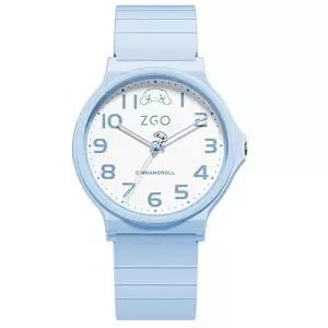 BenF ZGO 산리오 손목시계 심플 시나모롤 블루 아날로그 캐릭터 밴드 슬림-WFP8U52