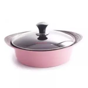swK 키친아트 핑크 냄비 7x24cm 세라믹 전골 찌개