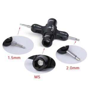 IFlight Quad M5 렌치 1.5mm/2mm 프로펠러 스크루 드라이버 래칫 베어링 RC Drone FPV Racing UAV 용 편도