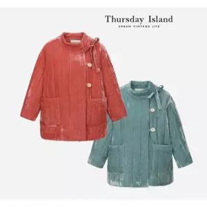 [써스데이아일랜드][Thursday Island] 벨벳 퀼팅 점퍼(T232MJP131W)
