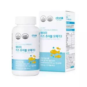 키즈 츄어블 오메가3 700mg 120캡슐 3개