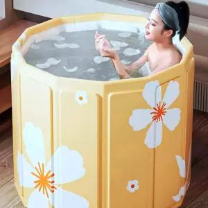 접이식 간이 반신욕조 욕실용 1인용 이동 욕조 폴딩