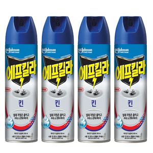 에프킬라 모기약 에어로졸 킨 500ml, 4개