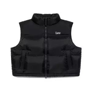 매장정품 리 LEE LE2503VT60BK 우먼 릿지 크롭 다운 베스트 블랙 겨울아우터 캠