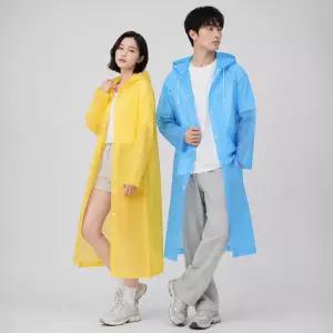 다회용 오버핏 우비 우의 EVA 레인코트 방수 판초우의 장마철 야외 단체 라이더 비옷 배달