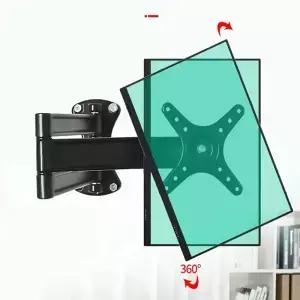 CY05 알루미늄 합금 360 도 완전 회전 개폐식 모니터 거치대 암 LCD LED 평면 패널 TV 벽 마운트 14-27