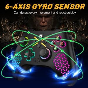 호환 Xbox One 콘솔용 게임패드 시리즈 S/X 무선 듀얼 진동 6축 자이로스코프 컨트롤러 윈도우 7 8 10