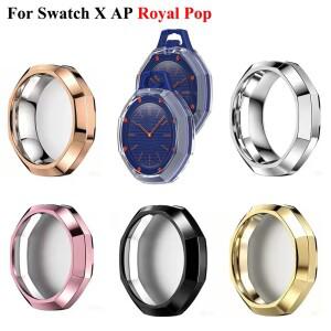 Swatch x AP Royal Pop용 TPU 보호 케이스 안티 드롭 프레임 가드 범퍼 커버 충격 방지 쉘 포켓 시계