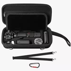 어깨끈 보관 정리 보호 블랙이 포함된 포켓4/엑스트라 뮤즈용 DJI OSMO 4P 4 프로 액세서리용 컴팩트 하드