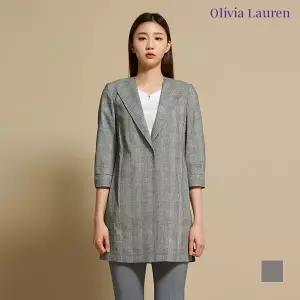 [OLIVIA LAUREN] 노카라 체크 자켓_VOCFUWM3271