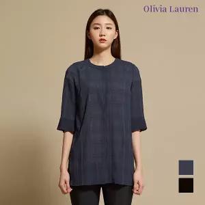 [OLIVIA LAUREN] 시스루 체크 자켓_VOCFUWM5411