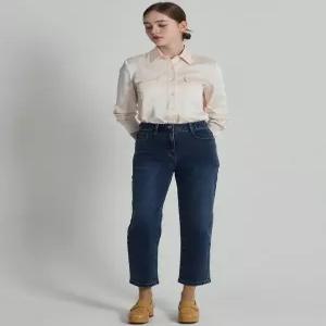 [오조크][쉬즈미스(SHESMISS)] 세미 배기핏 데님팬츠 (택가격178000원)