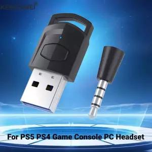 USB 블루투스 5.0 송신기 무선 헤드폰 어댑터 수신기 소니 PS5/PS4 게임 콘솔 PC 게임용 헤드셋 스피커